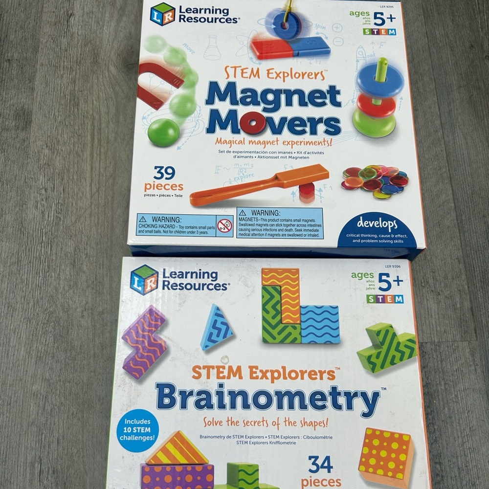 Learning resources kits magnets and geometry homeschool